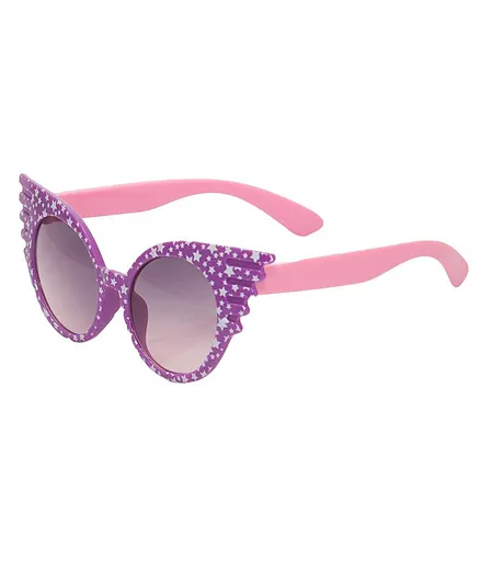 Kidofash Star Print Detailing UV Protected Sunglasses - Purple
