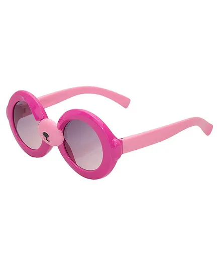 Kidofash Round Frame Detailing UV Protected Sunglasses - Pink