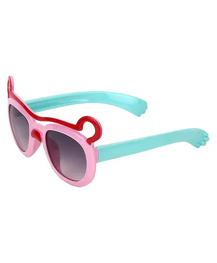 Kidofash Cartoon Ear Applique UV Protected Sunglasses - Pink