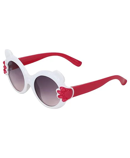 Kidofash Side Paw Detailing UV Protected Sunglasses - White