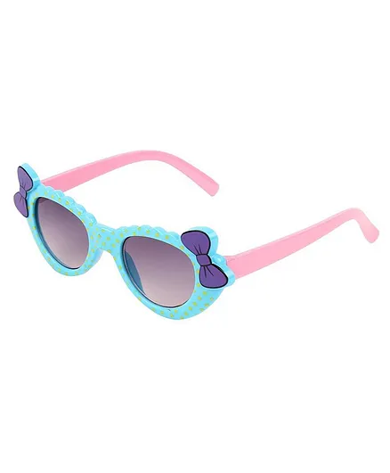 Kidofash Polka Dotted UV Protected Sunglasses - Blue