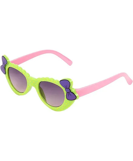 Kidofash Polka Dotted UV Protected Sunglasses - Green