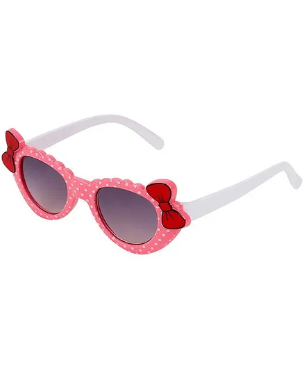 Kidofash Polka Dotted UV Protected Sunglasses - Peach
