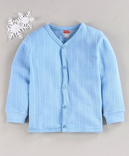 Babyhug Front Open Thermal Vest - Blue