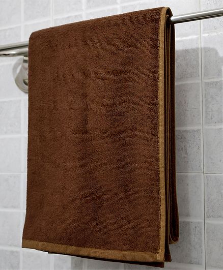 Mom's Home Organic Cotton Bath Towel - Brown