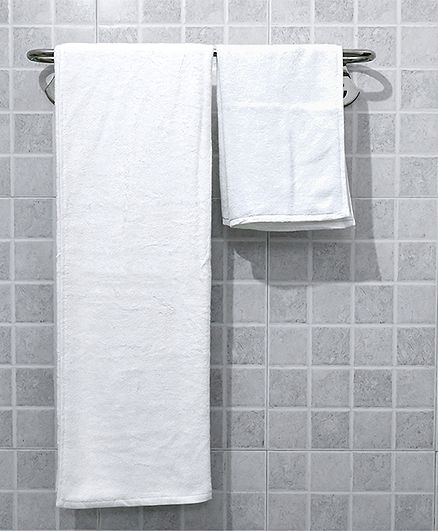 Mom's Home Organic Cotton Bath & Hand Towel Set of 3 - Blue