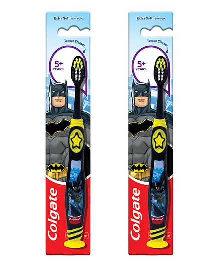 Colgate Batman Extra Soft Tootbrush PAck of 2 - Black