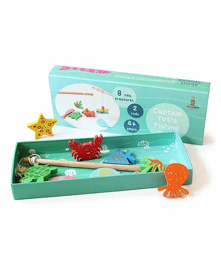 Shumee Captain Tot's Magnetic Wooden Fishing Set - Green
