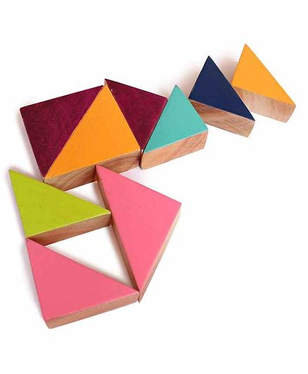 Shumee Wooden Chalk-o-Blocks Set Multicolor Set of 1 - 25 Pieces