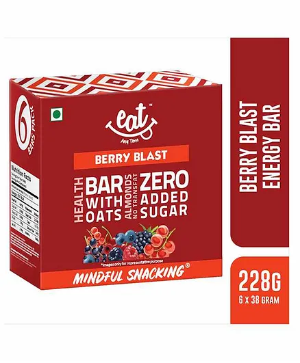 EAT Anytime Energy Bar Berry Blast Flavour Pack of 6 - 228 gm