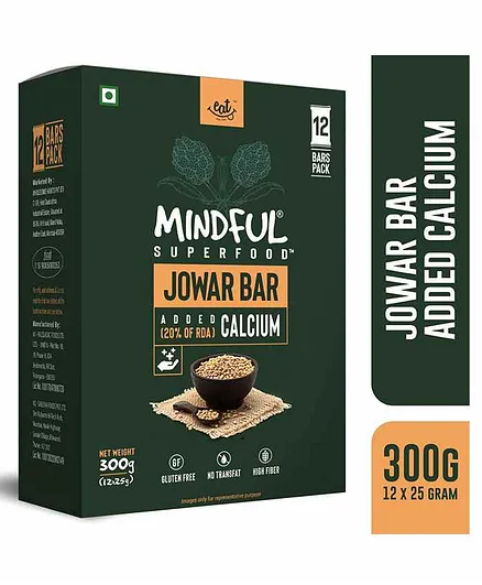 Eat Anytime Jowar Millet Granola Energy Bars Pack of 12 - 300 g