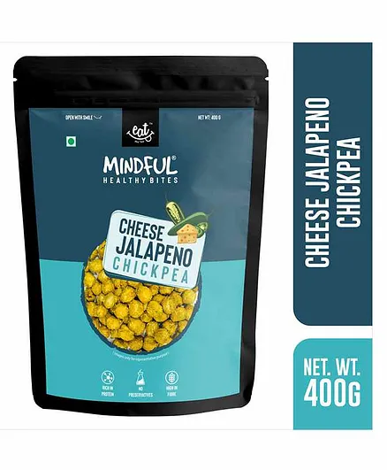 Eat Anytime Roasted Chick Pea Snack Cheese Jalapeno Flavour - 400 g