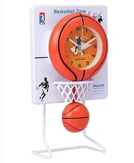 Basketball Design Pendulum Clock - Orange