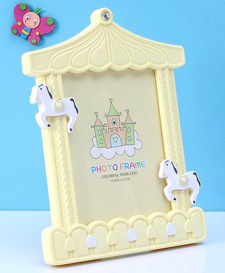 Castle Shaped Photo Frame - Yellow