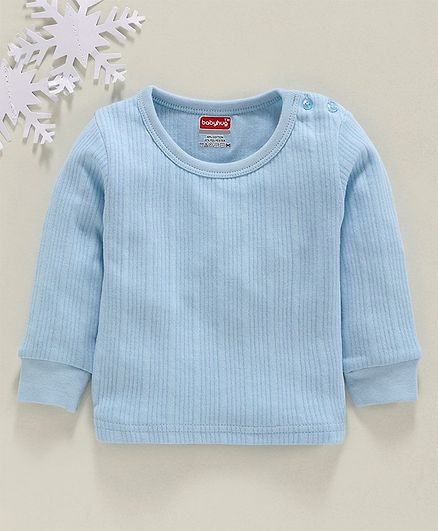 Babyhug Full Sleeves Thermal Vest - Blue