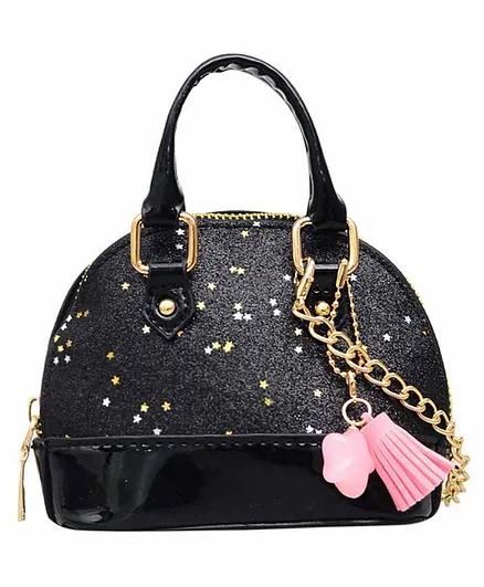 Vismiintrend Glitter Cross Body Sling Bags - Black