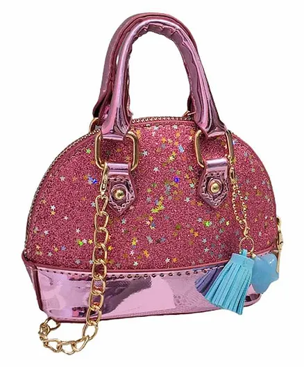 Vismiintrend Glitter Cross Body Sling Bags - Pink