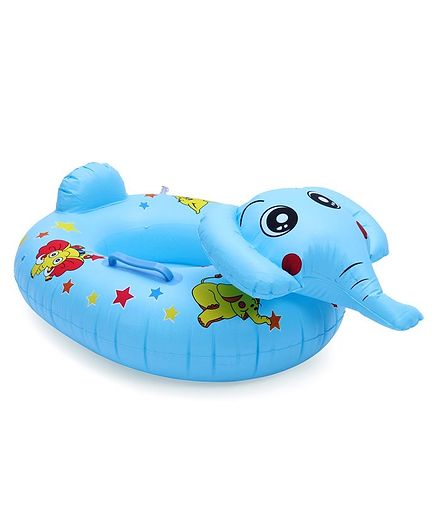 Inflatable Elephant Floating Baby Seat Ring - Blue