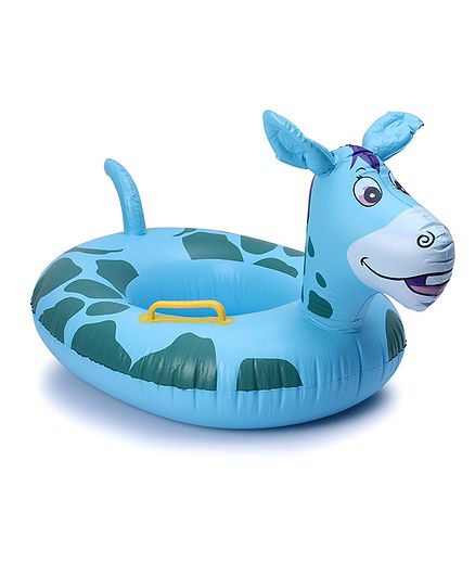 Inflatable Donkey Floating Baby Seat Ring - Blue