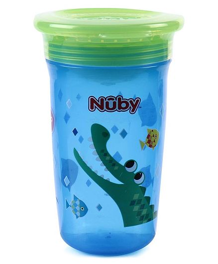 Nuby 360 Degree Wonder Cup Tumbler Blue & Green - 300 ml