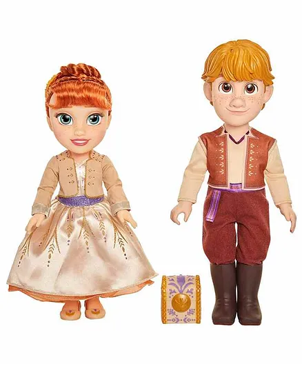 Jakks Pacific Anna & Kristoff Dolls Set Multicolor- Height 16 cm