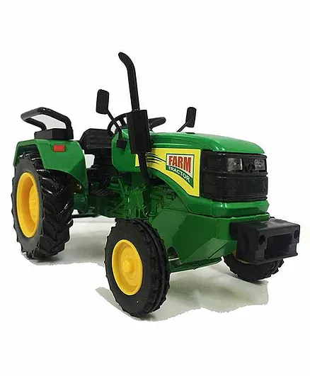 VWorld Pull Back Farm Tractor Toy - Green