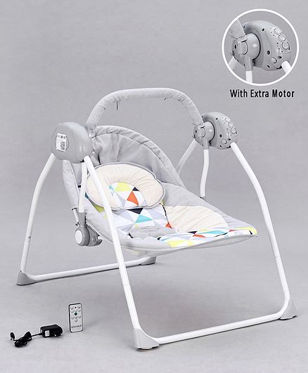 Babyhug Galaxy Electric Swing with Remote - Grey
