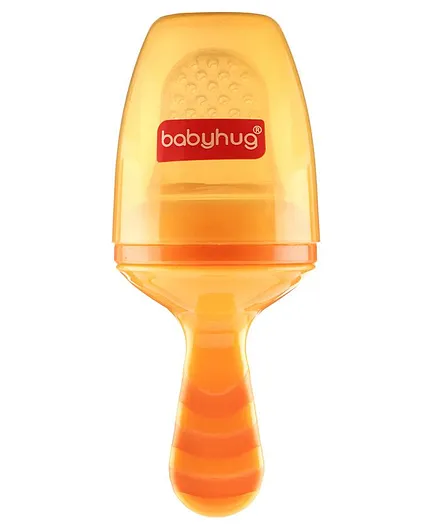 Babyhug Popsicle Shaped Fruit & Food Nibbler - Orange