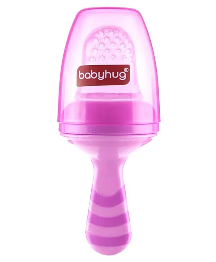 Babyhug Popsicle Shaped Fruit & Food Nibbler - Pink