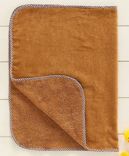 Babyhug Solid Towel - Brown