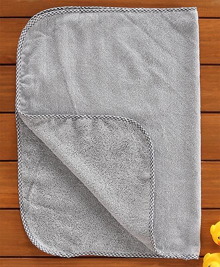 Babyhug Solid Towel - Grey