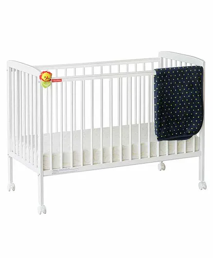 Fisher Price by Tiffany Joy Crib with Adjustable Mattress Base - White