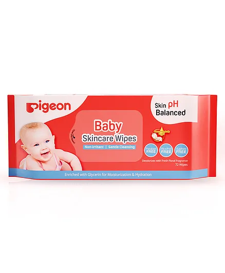 Pigeon Baby Skincare Wipes - 72 Pieces