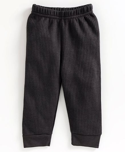 Babyoye Full Length Cotton Thermal Bottoms - Dark Grey