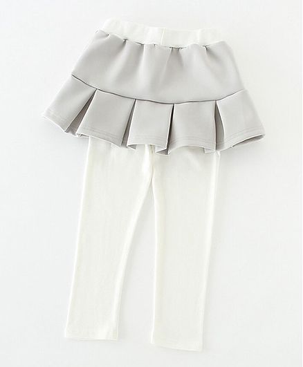 Kookie Kids Full Length Solid Color Skeggings - Grey