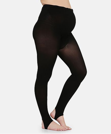 MAMMA PRESTO High Waist Maternity Stockings - Black