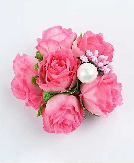 Asthetika Floral Hair Clip - Pink