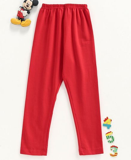 Simply Full Length Leggings - Red