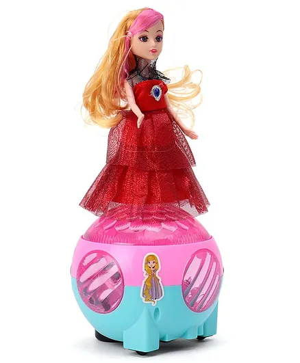 Battery Operated Fashion Doll with Music - Red
