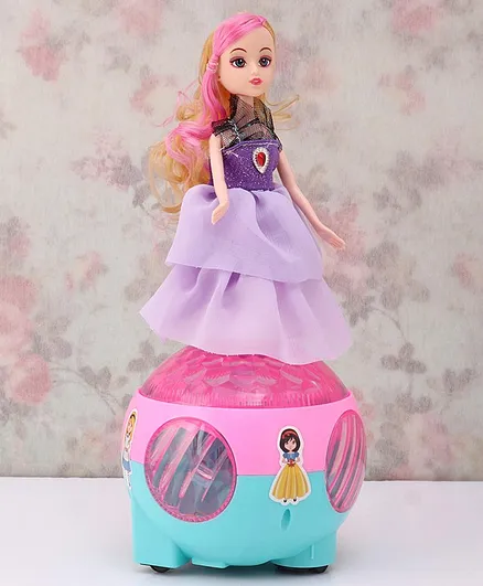 Battery Operated Fashion Doll With Lights & Music Multicolour - Height 29 cm