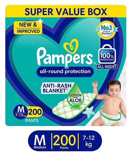 Pampers Diaper Pants Super Value Box Medium - Pack of 200
