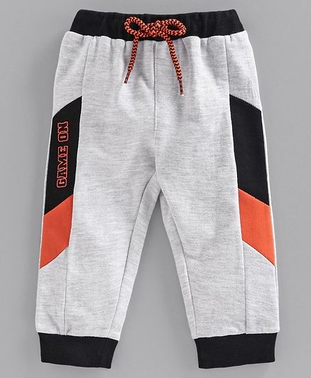 Babyoye Cotton Full Length Lounge Pant Game On Print - Grey