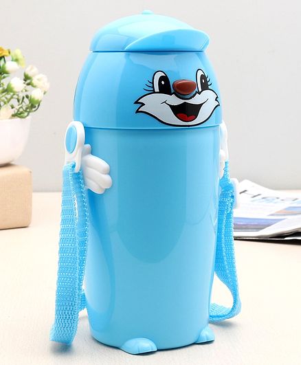 Animal Shaped Sipper Water Bottle Blue - 600 ml