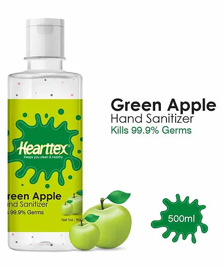 Hearttex Green Apple Hand Sanitizer - 500 ml