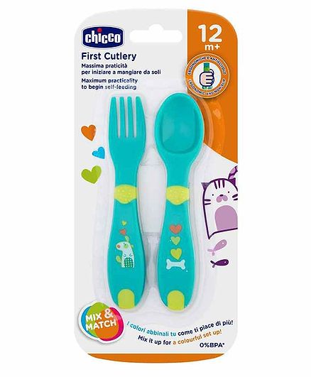 Chicco First Cutlery - Blue
