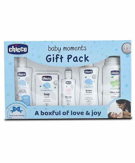 Chicco First Cuddle Baby Gift Set - Blue
