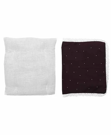 Grandma's Premium Finger Millet Pillow with 2 Pillow Covers - Dark Brown