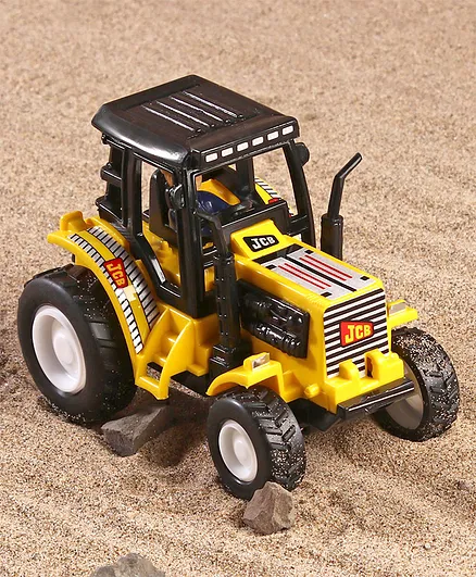 Shinsei Pull Back Tractor Toy - Yellow