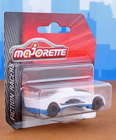 Majorette Die Cast Free Wheel Razers Car - White