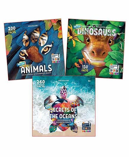 Dreamland Publications Wow Encyclopaedia In Augmented Reality Series Set of 3 Books - English